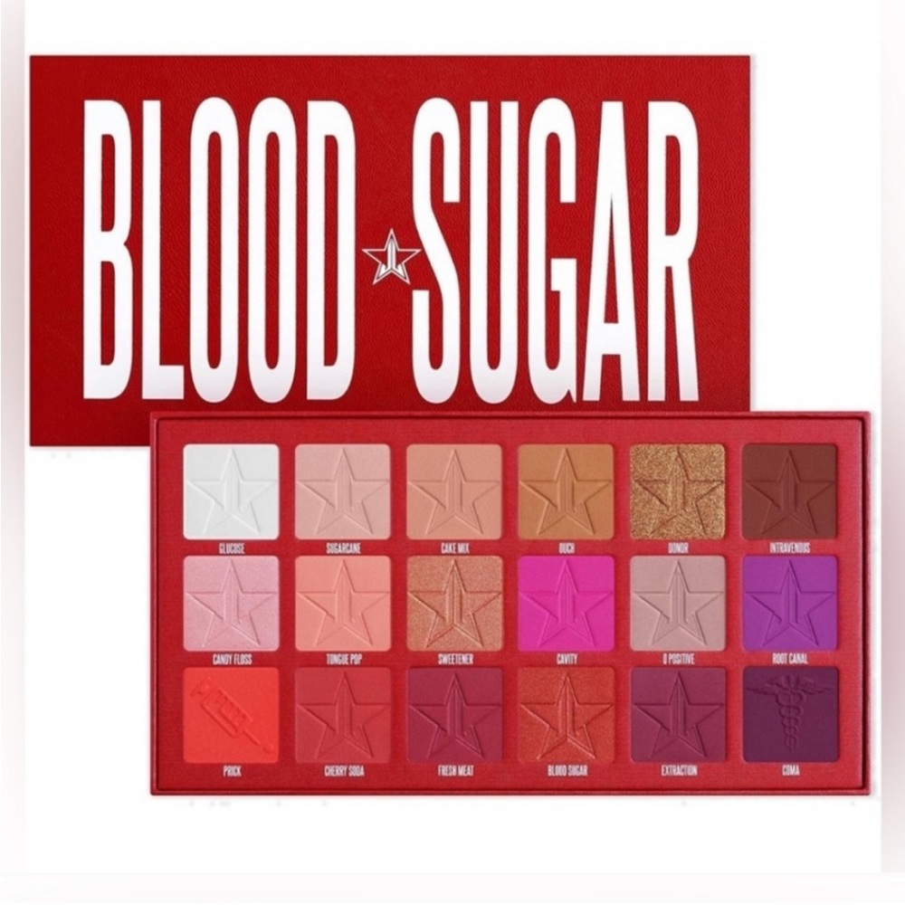 JEFFREE STAR BLOOD SUGAR EYESHADOW PRESSED PIGMENT COSMETIC PALETTE